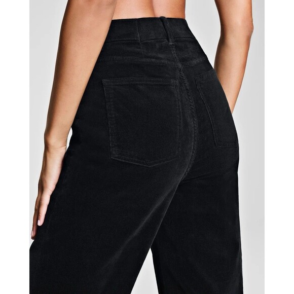 SPANXshape™ Authentic 360 Corduroy 90s Straight Leg Jeans In Black 1X Petite NWT - Picture 5 of 6